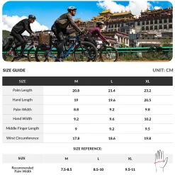 ROCKBROS Road-to-Sky Spring Summer Cycling Gloves Full Finger Touch Screen