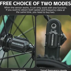 ROCKBROS RPM Cycling Speed Sensor for Road, Gravel and Mountain Bikes