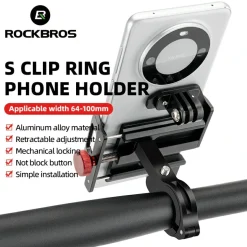 ROCKBROS S Clip Ring Bike Phone Holder for 4.7–7.09" Phones