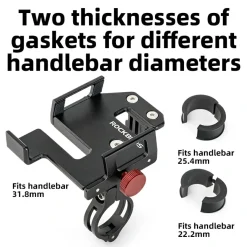 ROCKBROS S Clip Ring Bike Phone Holder for 4.7–7.09
