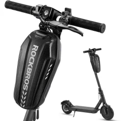 ROCKBROS Scooter Storage Bag Waterproof EVA Hard Shell Handlebar Bag for Scooters Folding Bikes