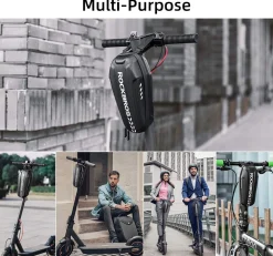 ROCKBROS Scooter Storage Bag Waterproof EVA Hard Shell Handlebar Bag for Scooters Folding Bikes