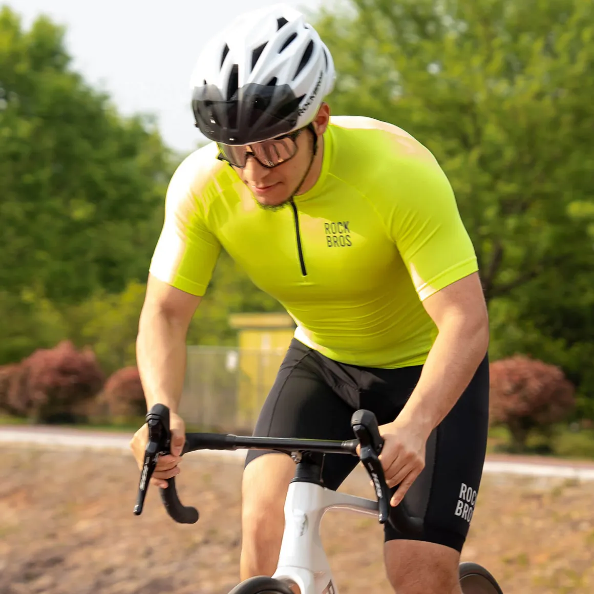 ROCKBROS Short-Sleeve Men's Cycling Jersey Reflective