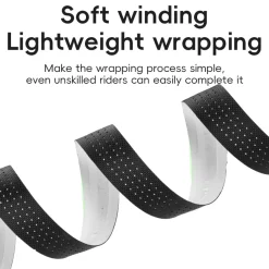 ROCKBROS Silicone PU Bicycle Handlebar Tape Soft Breathable Road Bike Tape Shock-absorption Anti-Slip Gravel Bicycle Handlebar Wrap Drop Bar Belt
