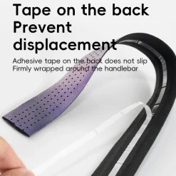 ROCKBROS Silicone PU Bicycle Handlebar Tape Soft Breathable Road Bike Tape Shock-absorption Anti-Slip Gravel Bicycle Handlebar Wrap Drop Bar Belt