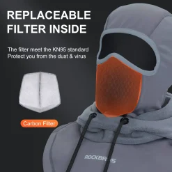 ROCKBROS Ski Balaclava Thermal Fleece Balaclava for Cold Weather Winter Men