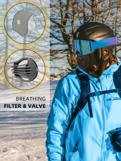 ROCKBROS Ski Mask Balaclava Winter Mask for Men Baclava Cold Weather Thermal