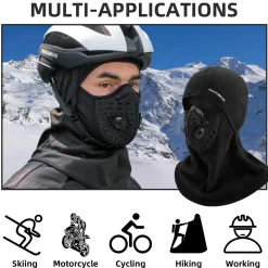 ROCKBROS Ski Mask Balaclava Winter Mask for Men Baclava Cold Weather Thermal