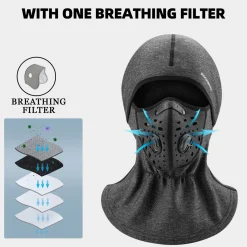 ROCKBROS Ski Mask Balaclava Winter Mask for Men Baclava Cold Weather Thermal