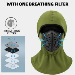 ROCKBROS Ski Mask Balaclava Winter Mask for Men Baclava Cold Weather Thermal
