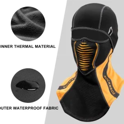 ROCKBROS Ski Mask Winter Balaclava Windproof Fleece Thermal Neck Gaiter