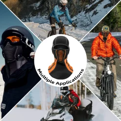 ROCKBROS Ski Mask Winter Balaclava Windproof Fleece Thermal Neck Gaiter