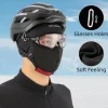 ROCKBROS Skull Cap Helmet Liner, Winter Thermal Cycling Hat with Glasses Holes, Beanie