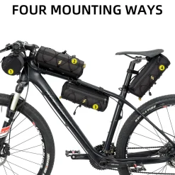 ROCKBROS Small Handlebar Bag Handy Front Bike Storage Pouch with Shoulder Strap Ideal