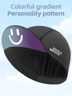 ROCKBROS Smiley Winter Hat Fleece Lined Sun Protection Helmet Compatible Reflective Design