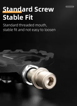 ROCKBROS SPD Dual-Purpose Bike Pedals - Compatible with Shimano MTB/Road