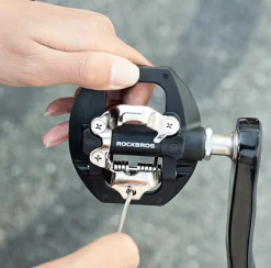 ROCKBROS SPD Dual-Purpose Bike Pedals - Compatible with Shimano MTB/Road
