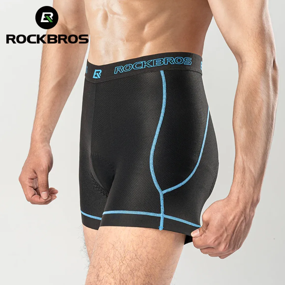 ROCKBROS Sports Men's Cycling Underwear Liner Shorts 3D Padded