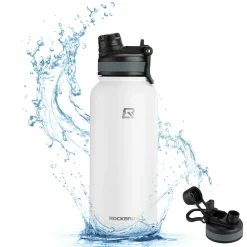 ROCKBROS Stainless Steel Insulated Water Bottle with Straw