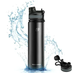 ROCKBROS Stainless Steel Insulated Water Bottle with Straw