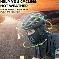 ROCKBROS Summer Balaclava Cooling Face Mask Cover Ice Silk Neck Gaiter