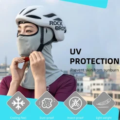 ROCKBROS Summer Balaclava Face Mask Cooling Neck Gaiter Breathable Face Covering