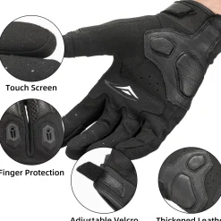 ROCKBROS Summer Motorcycle Gloves - Breathable, Touchscreen Hard Knuckle Gloves for Men Women