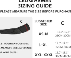 ROCKBROS Thermal Arm Warmers for Men & Women Non-Slip Cycling Running Sleeves