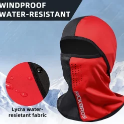 ROCKBROS Thermal Fleece Balaclava with Airholes, Windproof Helmet
