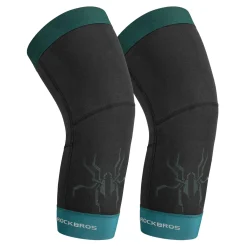 ROCKBROS Thermal Knee Warmer Men Anti-Slip Knee Brace Sleeves for Winter Cycling Basketball