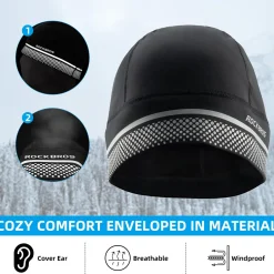 ROCKBROS Thermal Skull Cap Winter Hat for Men Women, Ear Warmers Helmet Liner