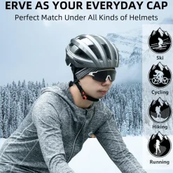 ROCKBROS Thermal Skull Cap Winter Hat for Men Women, Ear Warmers Helmet Liner
