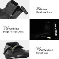 ROCKBROS Thermal Windproof Bike Shoe Covers for Mountain Road