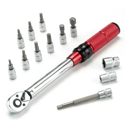 ROCKBROS 1/4 Torque 2–24Nm Micrometer Click Torque Wrench, 72-Tooth Gear Professional Precision ±3%High Accuracy