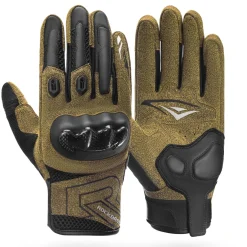 ROCKBROS Touchscreen Motorcycle Gloves, Full Finger Gear with Hard Carbon Fiber Shell
