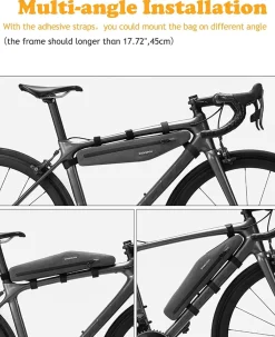 ROCKBROS Triangle Bag Waterproof Cycling Pouch 1.5 L Classified Capacity