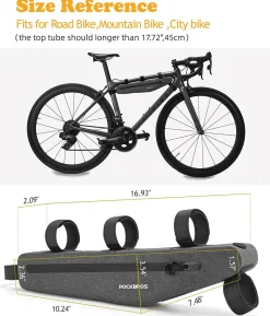 ROCKBROS Triangle Bag Waterproof Cycling Pouch 1.5 L Classified Capacity