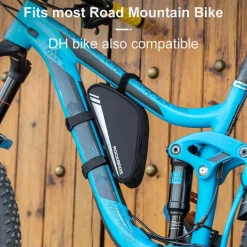 ROCKBROS Triangle Bike Frame Bag 0.7L Road & Mountain Bike Storage Pouch