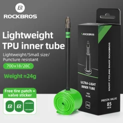 ROCKBROS Ultra-Light TPU Puncture-Resistant Inner Tube 24g 700x18/28C