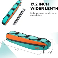 ROCKBROS Urban Rider Series Bike Frame Bag 1.5L Triangle Storage Pouch