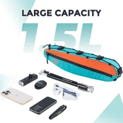 ROCKBROS Urban Rider Series Bike Frame Bag 1.5L Triangle Storage Pouch