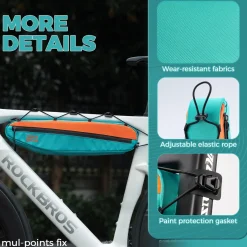 ROCKBROS Urban Rider Series Bike Frame Bag 1.5L Triangle Storage Pouch