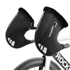 ROCKBROS USB Charging Heated Winter Handlebar Mittens for Winter Cycling