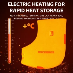 ROCKBROS USB Charging Heated Winter Handlebar Mittens for Winter Cycling