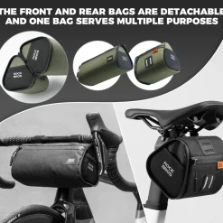 ROCKBROS Versatile 2 in 1 Bike Bag Waterproof Handlebar Bag With Shoulder Strap