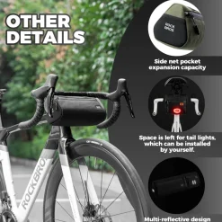 ROCKBROS Versatile 2 in 1 Bike Bag Waterproof Handlebar Bag With Shoulder Strap