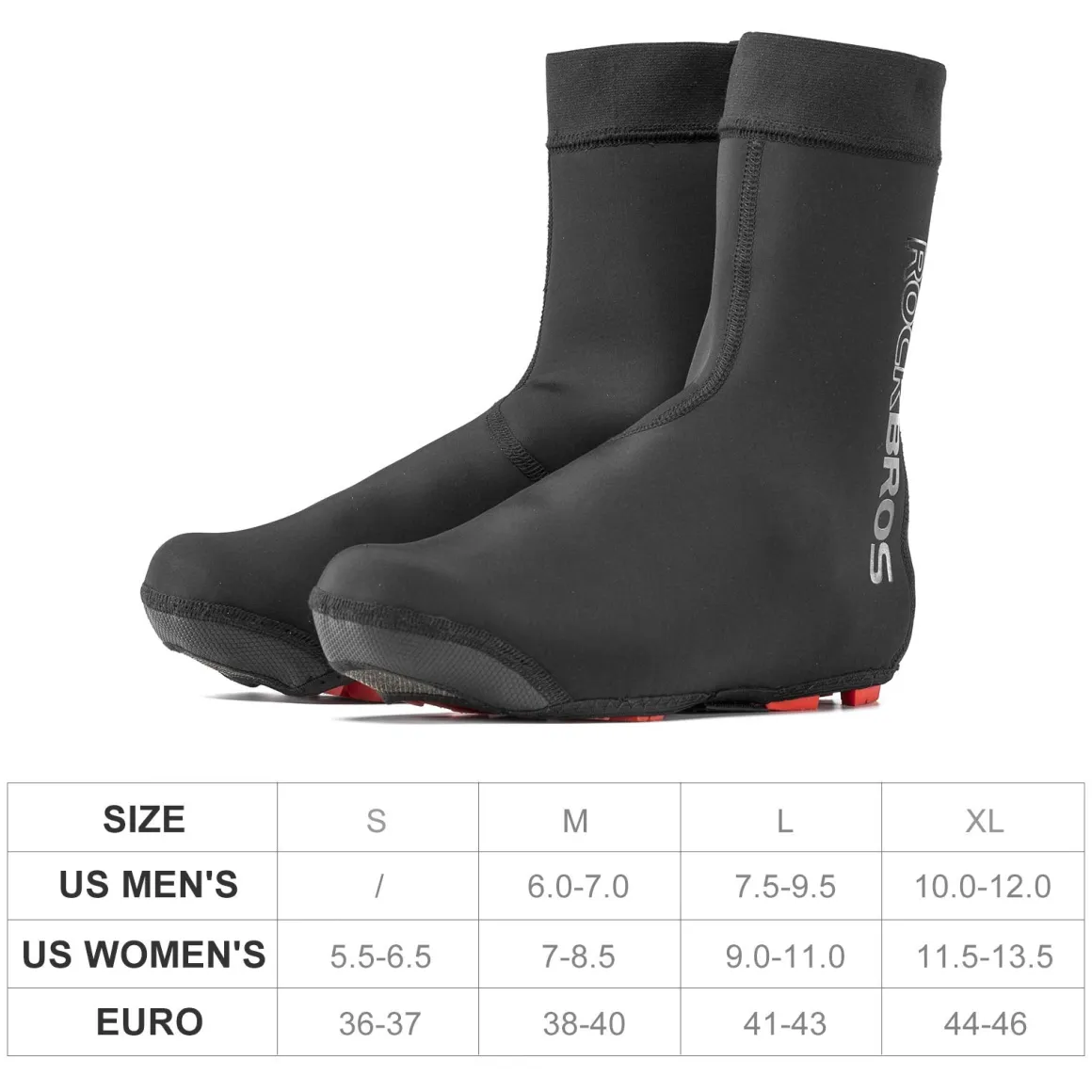 ROCKBROS Warm Windproof Water-Resistant Cycling Shoe Covers