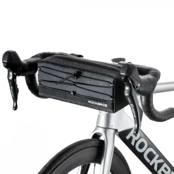 ROCKBROS Waterproof Bike Handlebar Bag Front Frame Storage Bag with Shoulder Strap