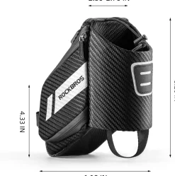 ROCKBROS Waterproof Bike Saddle Bag with Water Bottle Holder