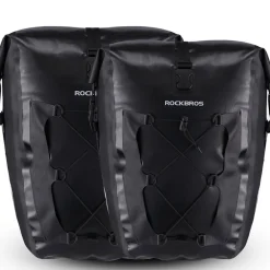ROCKBROS Waterproof 27L Large Capacity Bike Rear Rack Bicycle Pannier Bag Waterproof